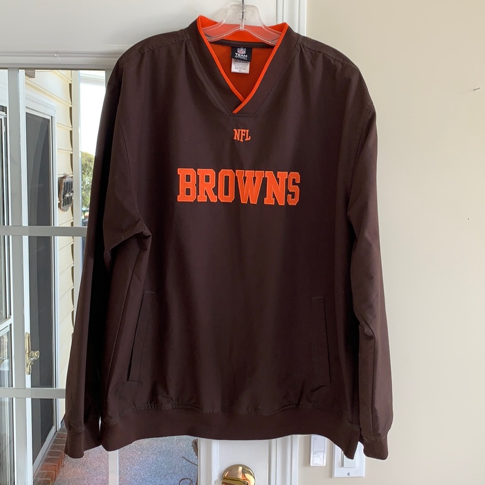 NFL Team Browns Pullover Jacket Size L